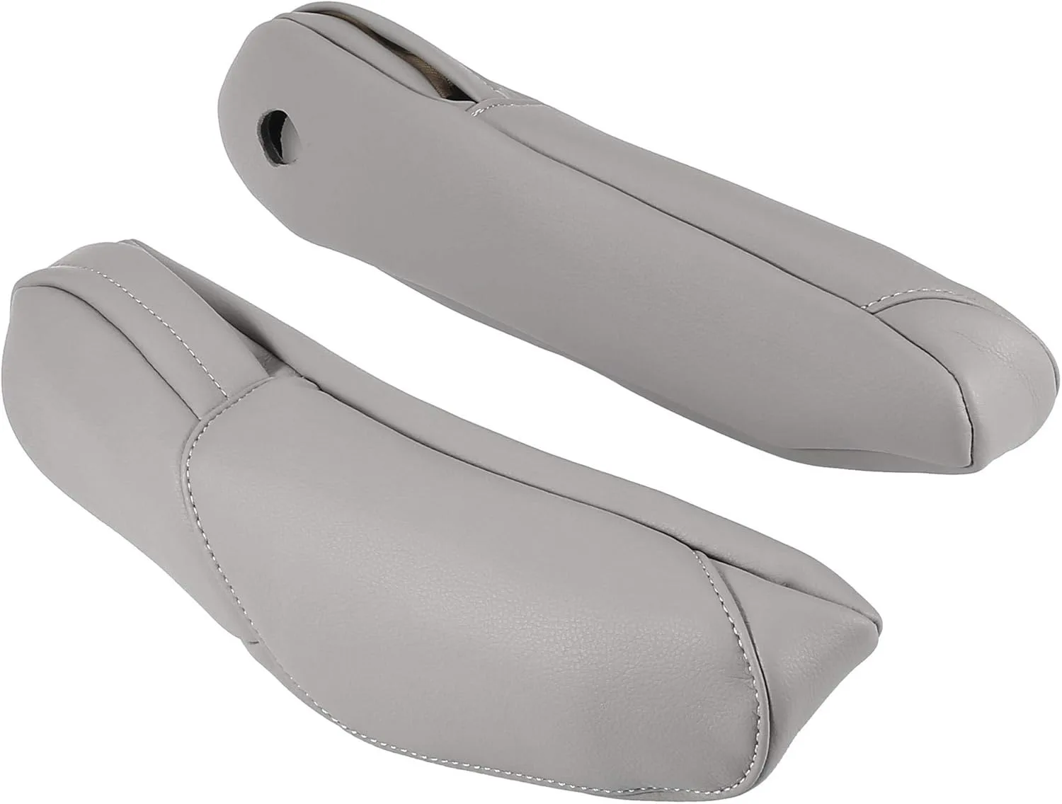

1 Pair Car Front Seat Armrest Cover Kit Replacement Microfiber for Toyota Sienna 2011-2017 Leather Gray