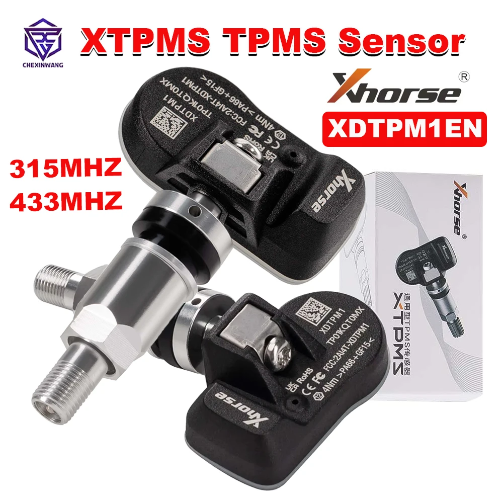 

XHORSE XDTPM1EN Датчик TPMS 315 МГц/433 МГц XTPMS Программируемый датчик TPMS Мониторинг давления в шинах для ключевого инструмента MIDI/Plus/Max Pro
