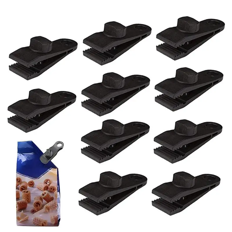 Tarp Clips Heavy Duty Lock Grip 10 Pieces Canopy Clamps Tarp Clips Heavy-Duty Boat Cover Clips Sunshade Clips For Tarpaulins Car