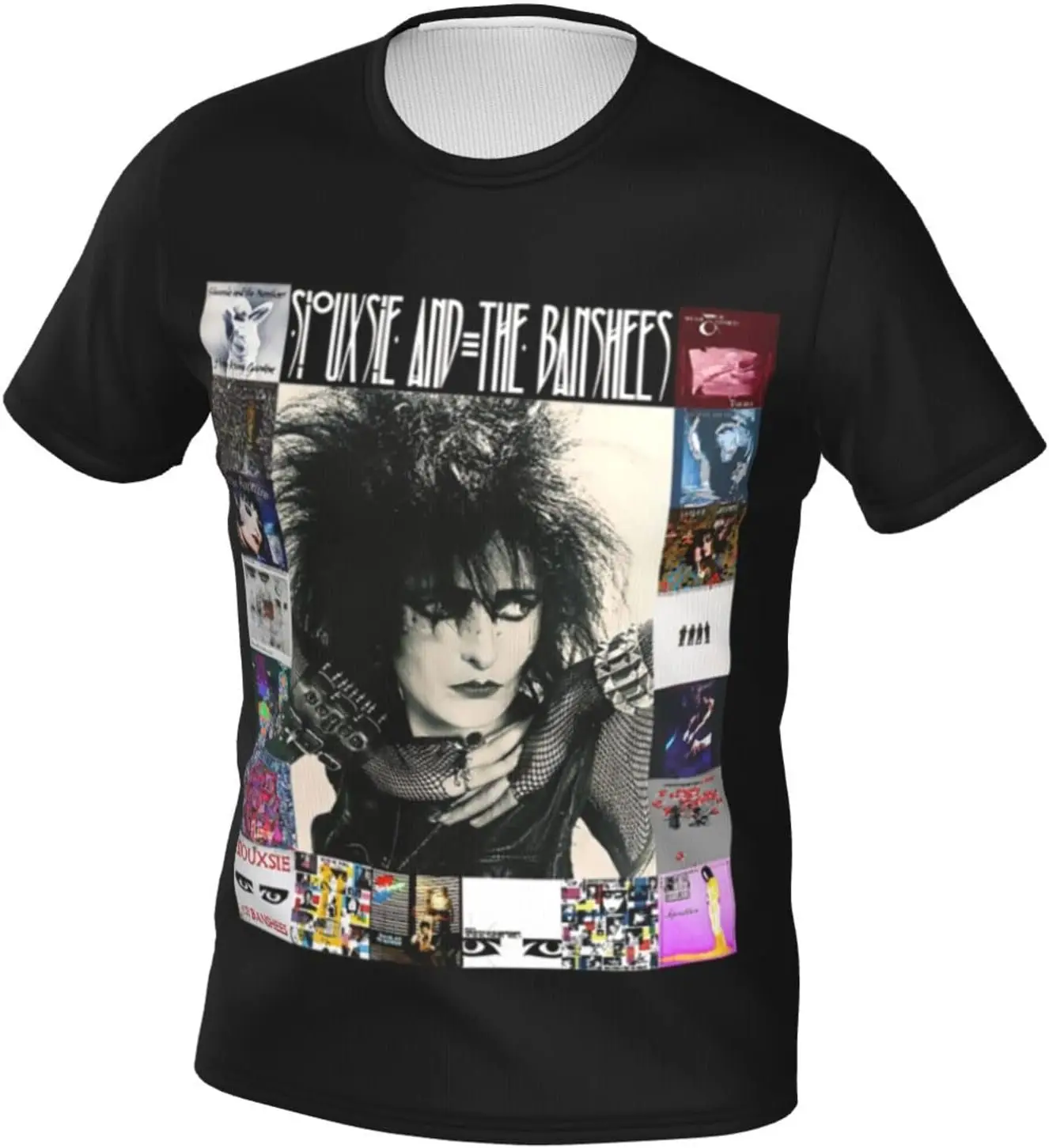 Siouxsie and The Banshees T Shirt Mens Novelty Tee Summer Exercise Round Neckline Short Sleeves Clothes