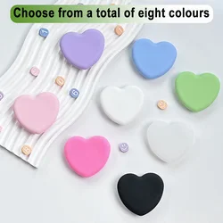 Grippopso Silicone Heart Shaped GripTok Mobile Phone Holder Socket Expanding Stand Grip for IPhone For Samsung Finger Holder