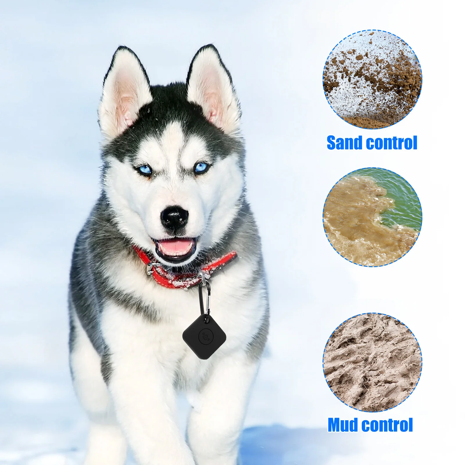 حافظة واقية ذكية من السيليكون بغطاء خفيف الوزن متوافق مع سلسلة مفاتيح محمولة من Tile Mate