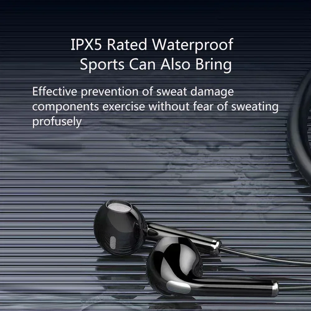 Fones de Ouvido Sem Fio Magnéticos TWS com Bluetooth 5.3, Headset Esportivo à Prova d'Água com Microfone