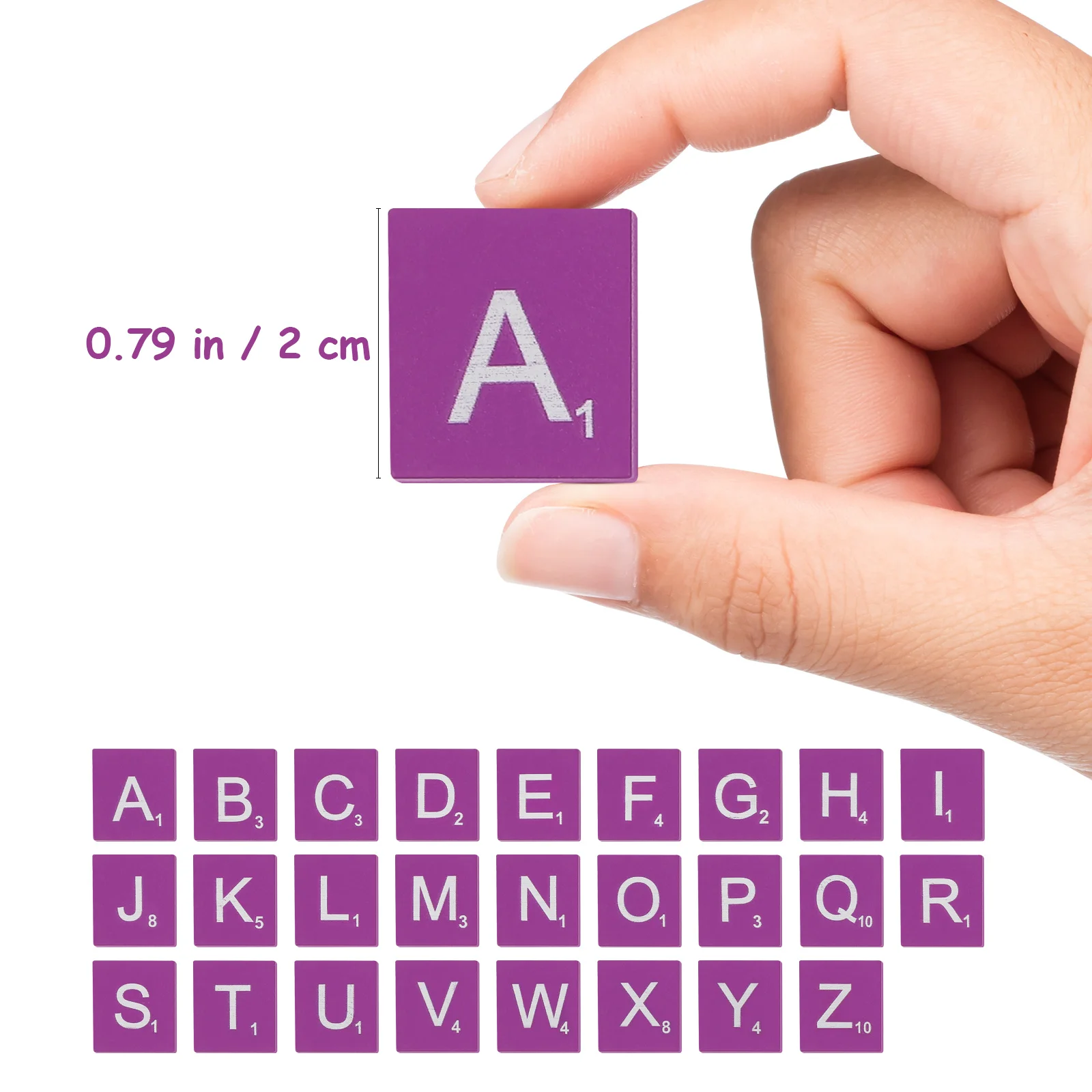 100Pcs Wooden Cubes Natural Color Smooth Surface DIY Alphabet Kids Craft Painting Educational Literacy Activities