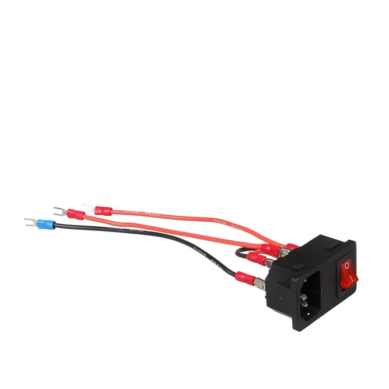 Universal 3D Printer Power Switch Socket Module 10A 220V 110V with Fuse Holder Replacement Part Compatible with Creality