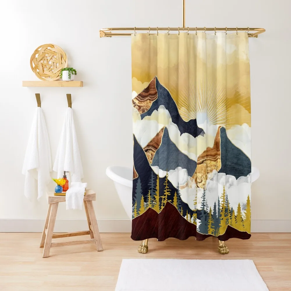 Misty Peaks Shower Curtain Bathroom And Shower Products For Shower Anime Curtain