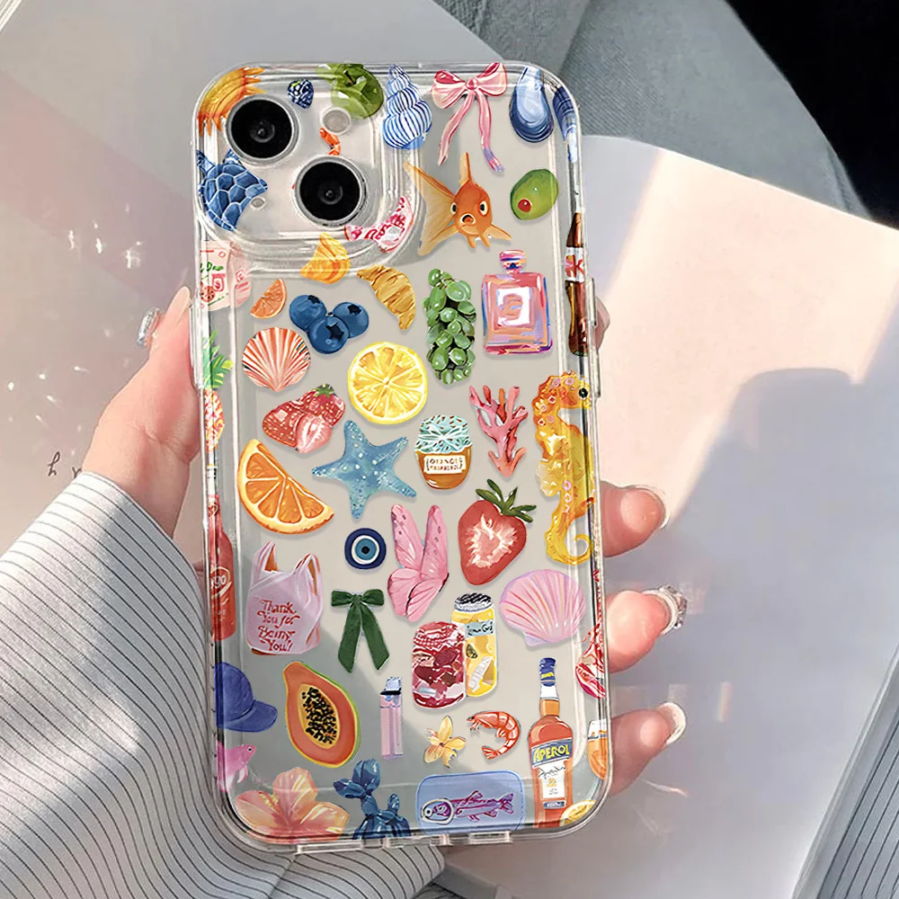 حافظة لهاتف آيفون 17 16 11 15 برو ماكس حافظة شفافة آيفون 12 13 14 برو ماكس حافظة 17 اير 17 برو 17 ماكس آيفون 11 غطاء فوندا