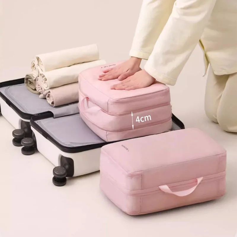 

Travel Packing Cubes Bag Double Layer Luggage Organizer Bags with Zipper Waterproof Clothes Storage Bags for Travel Accessories