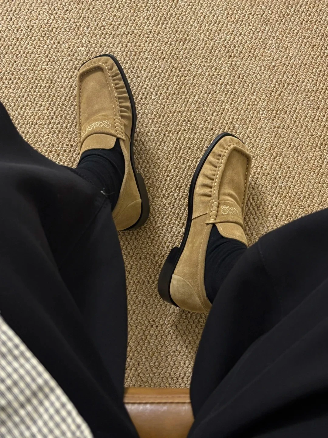 

Men's Casual Leather Shoes Slip-On Style Commuter Fashionable Old Money Style Heightened Leather Shoes Spring Autumn