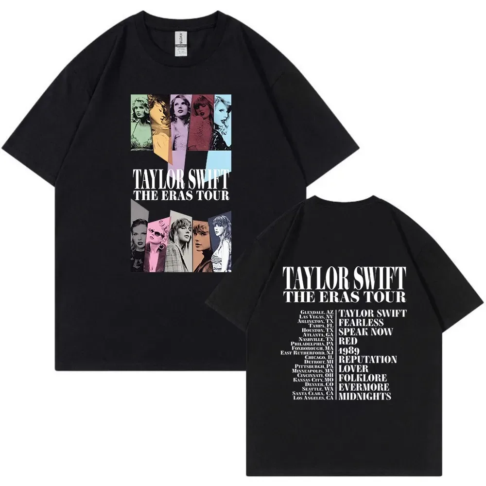 World Tour T-shirt Taylor The Eras Tour Maternity Womens Fashion Aesthetic Short Sleeve Cotton T-shirts Fans Gift Oversized Tees