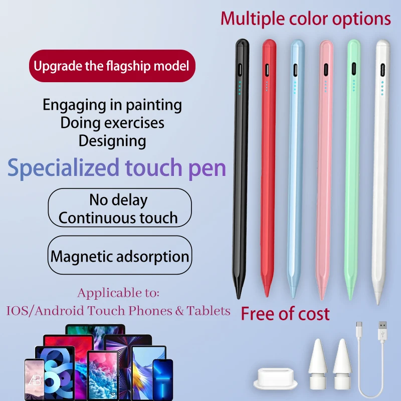

For Apple Pencil 2 1 Palm Rejection Power Display iPad Accessories iPad 2022 2021 2020 2019 2018 Pro 11 12.9 Air Mini Stylus Pen