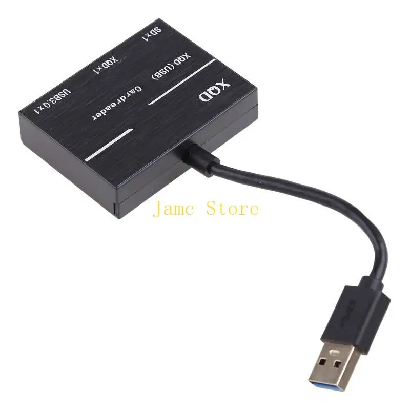 LX0B High Speed USB Hub with MS Tf Card Reader Mini USB Docking Station