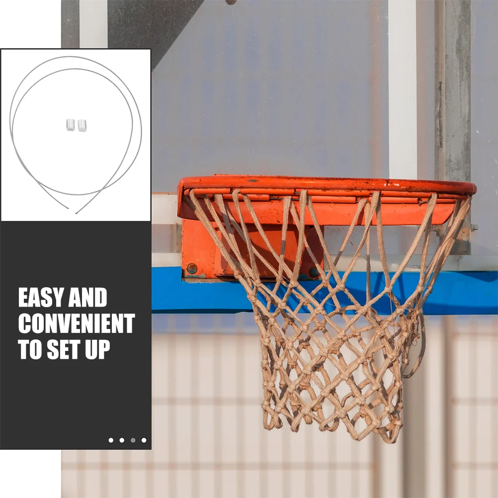 2 قطعة كرة السلة صافي التوتير الإطار آخر/حامل تحديد الحبل حبل أسلاك الفولاذ هوب خيوط