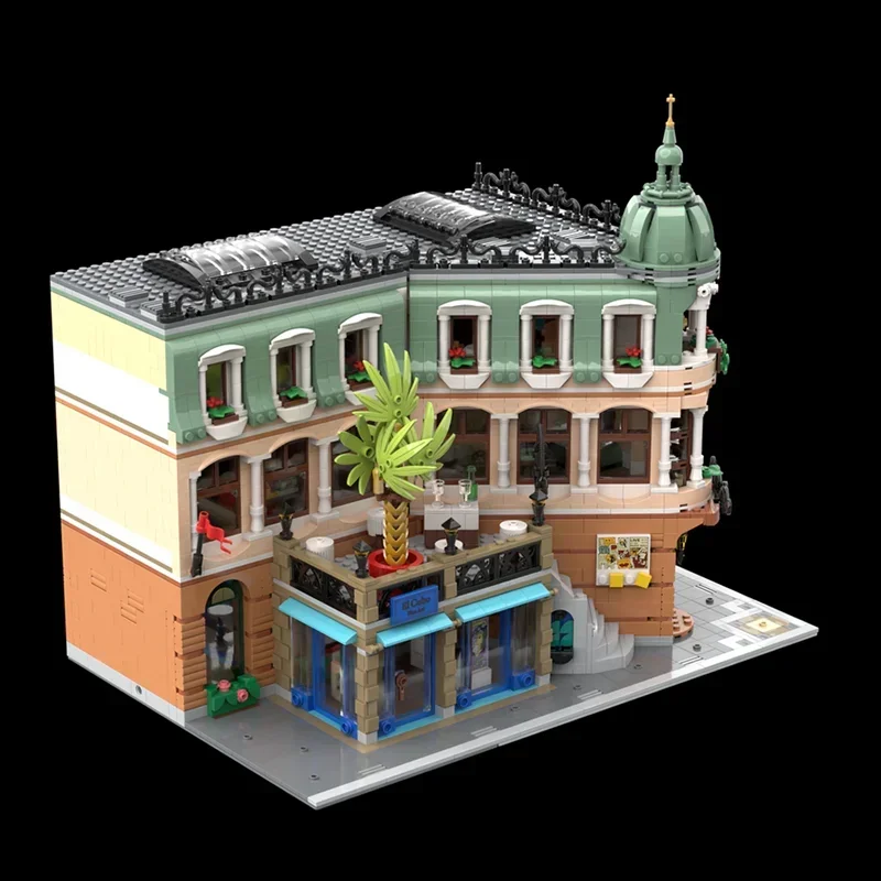 Moc Building Bricks Famous Hotel Extension Series Technology Modular City Street View Blocks Gifts Christmas Toys DIY Assembly