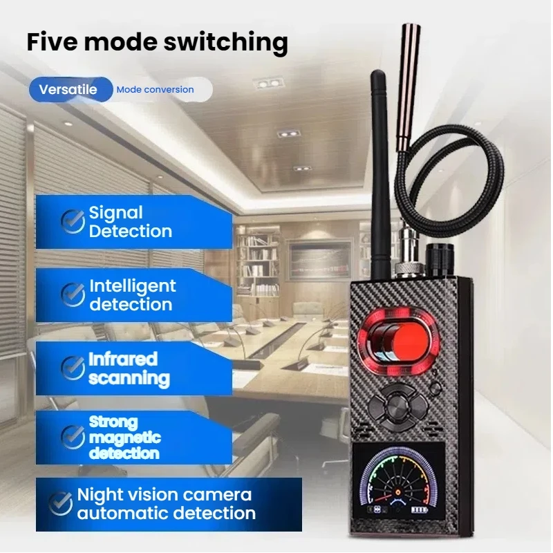 K99 Anti - Eavesdropping Detector | Anti - Spy Camera & Car GPS Tracker Scanner, Magnetic Detection for Privacy Protection