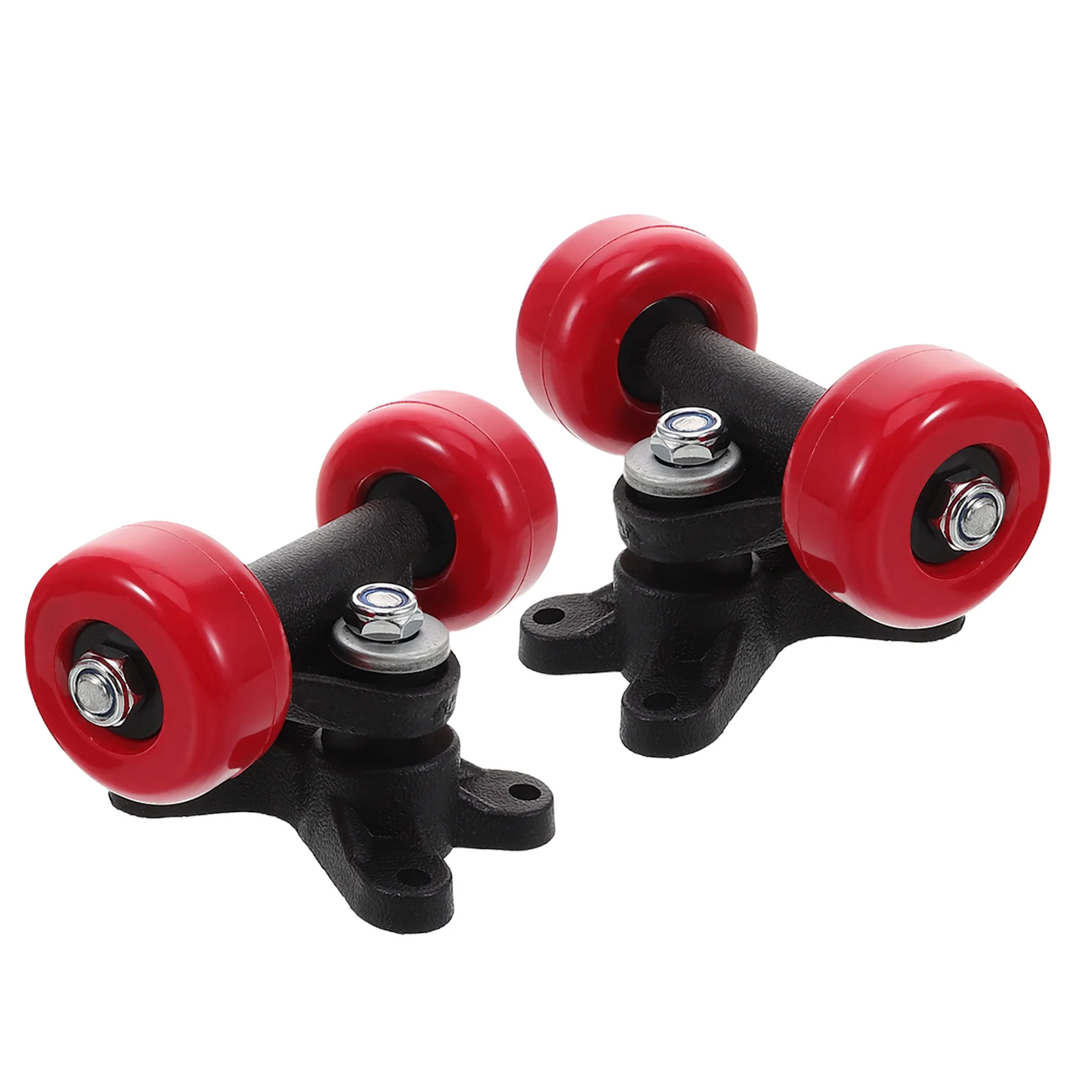 مجموعة أجزاء شاحنات التزلج المكونة من زوج واحد مع عجلات مزدوجة، تصميم قوي وخفيف الوزن للأطفال، سهل التركيب يعزز الثبات #1