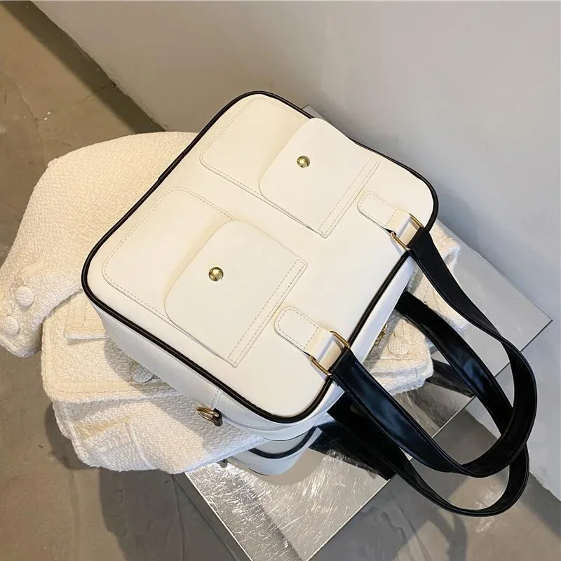 

Повседневные простые женские сумки большой емкости с несколькими карманами, сумки на плечо, модная женская дорожная сумка для фитнеса и путешествий