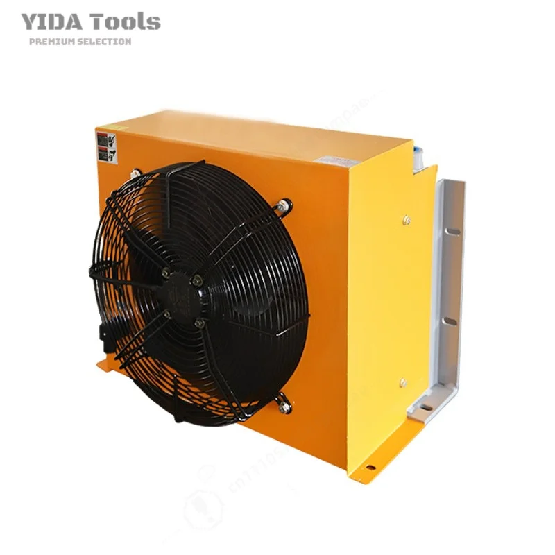 YIDA AH1470T Air Cooled Hydraulic Oil Cooler Industrial Grade Low Noise Fan AC DC Radiator For Hydraulic System