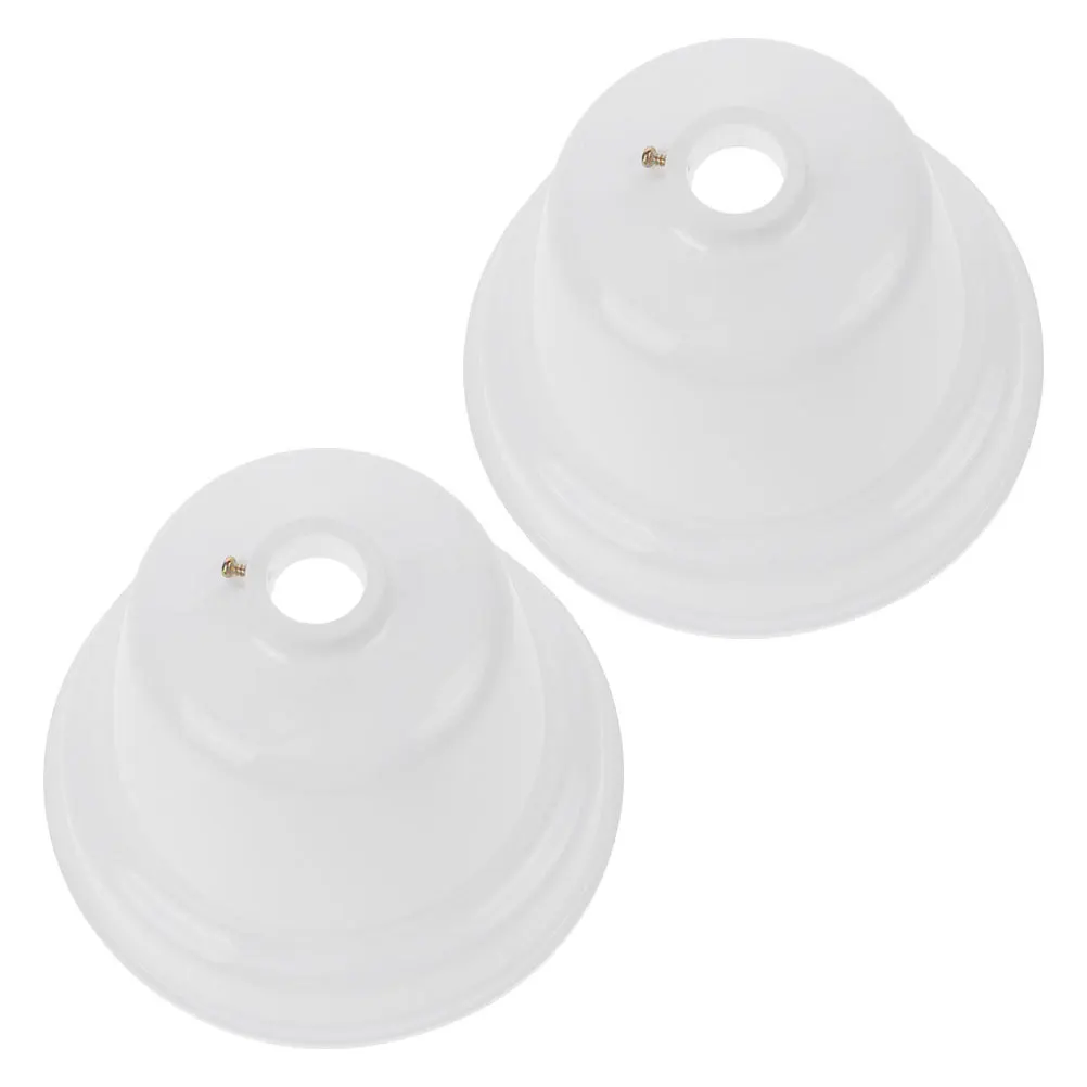 

2Pcs Universal Ceiling Fan Canopy Protector Extra Large Plastic Cover Easy Install Ceiling Fan Bottom Cover Kit