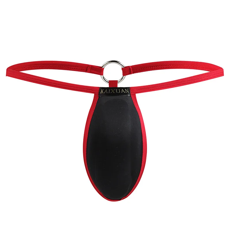 

Мужские эротические стринги с губчатой вставкой, металлическим кольцом, тонкими бретелями, откровенные, сексуальные, для геев, интимные, G-стринги