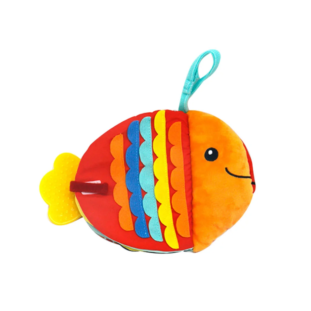 Fish Shaped Fabric Cloth Book Toys for Children Lightweight Early Education Baby First Reusable Washable