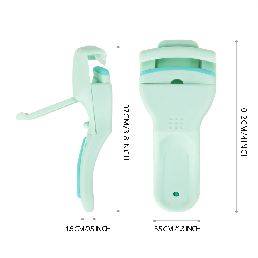1pc Eyelash Curler Plastic Lash Curler Eyelashes Curling Refill Rubber Pad Clip Eyelash Makeup Tool for Women Girls