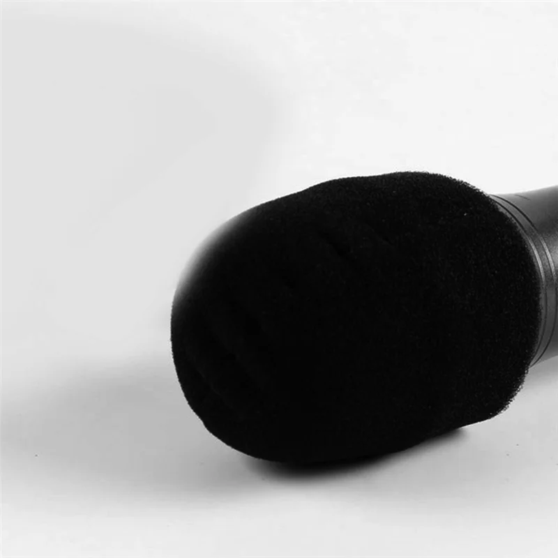 A29Z-400Pcs غطاء ميكروفون للاستعمال مرة واحدة، ميكروفون محمول باليد للزجاج الأمامي لاستوديو تسجيل KTV كاريوكي أسود