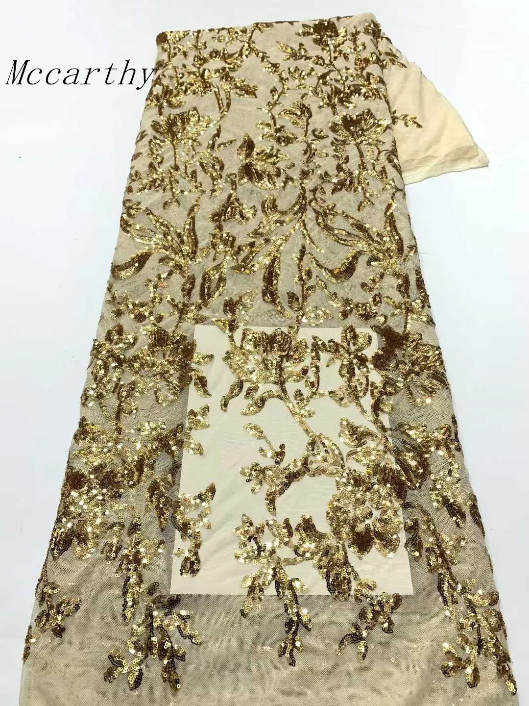 

2025 African High Quality Lace Fabric Latest French Net Luxury Sequin Fabric Sewing Embroidered Lace in Tulle Nigeria Fabric