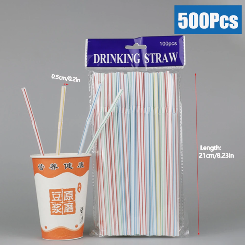 50/1000/3000 Stuks Kleurrijke Rietjes Rietjes Bar Melk Thee Party Bruiloft Keuken Woonaccessoires Drank Stro groothandel