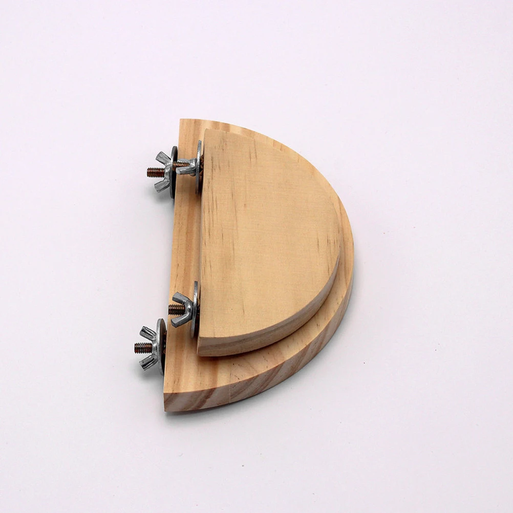 

2 Pcs Bird Jumping Platform Combination Hamster Bridge Bendable Parrot Wood Small Animals Stand