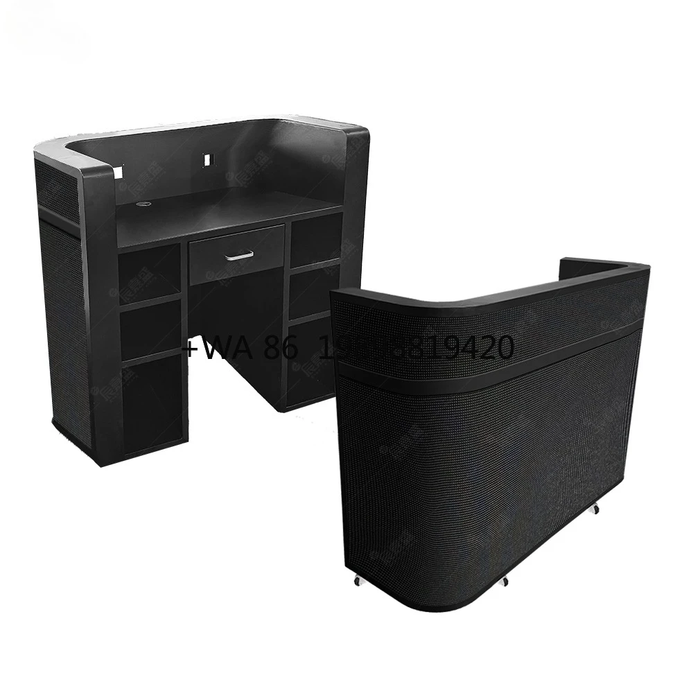 Custom Indoor/Outdoor Mobile Club Digital Video Wall TV  Facade Top Dance Stand Portable Table Exhibition LED DJ Booth Screen