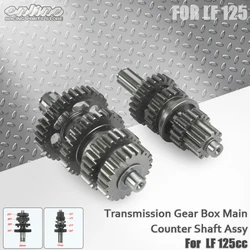 LF125 Transmission Gear Box Main Counter Shaft Assy For Lifan 125 1P52FMI 125cc Horizontal Engine kayo BSE Dirt Pit Bike Parts