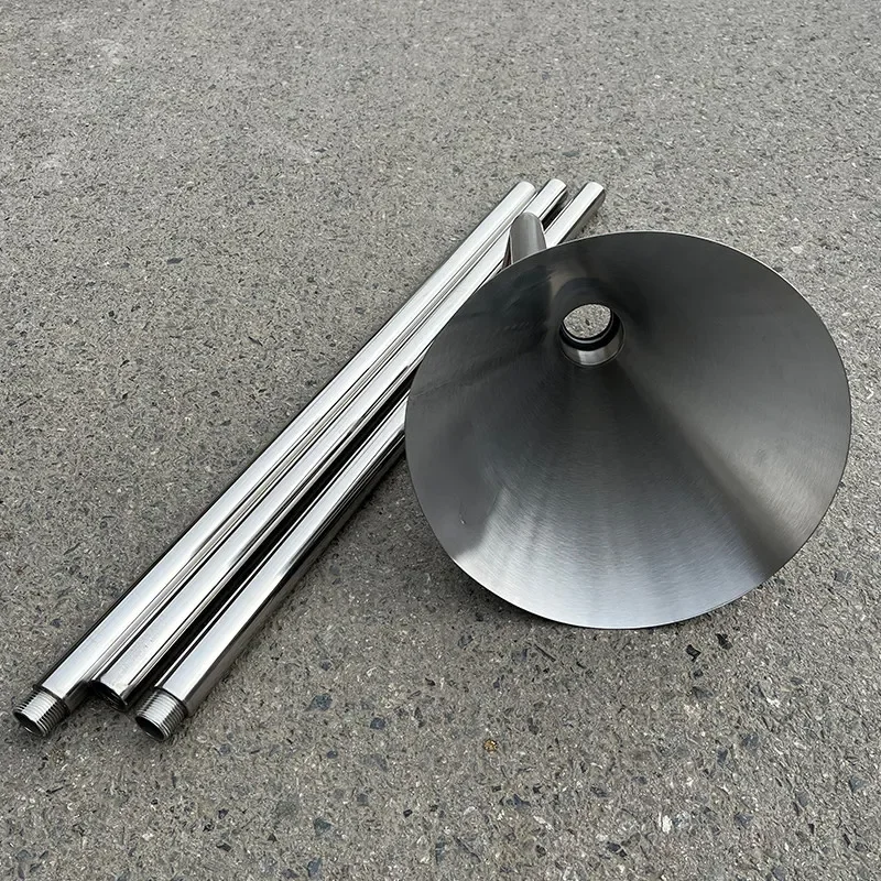 304 stainless steel funnel fire water emergency funnel sprinkler head funnel with bracket large diameter hopper