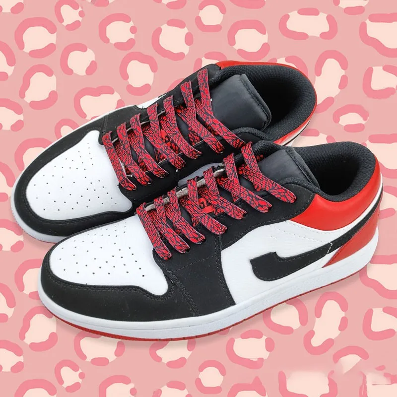 Berst Textur Gummi Schnürsenkel Leopard Schnürsenkel für Turnschuhe af1 Männer Frauen Sport Basketball Schnürsenkel 120/140/160cm Zubehör – Detail 5