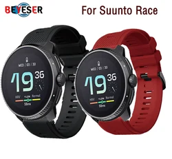 22MM silicone Watch Band For Suunto Race Soft Silica gel For Suunto Race S Smart watch Strap Bracelet Accessories