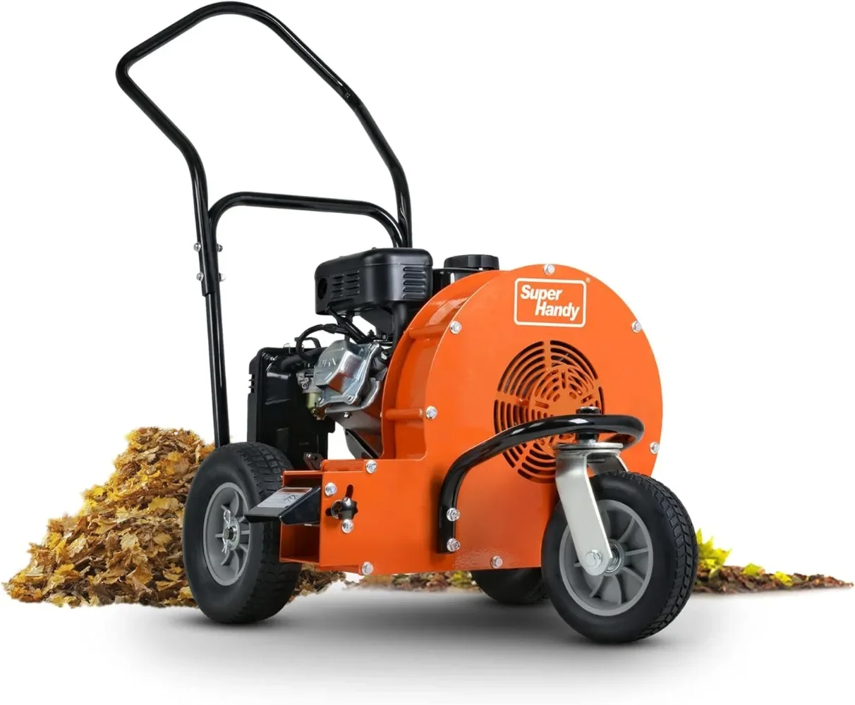 

Walk Behind Leaf Blower, Wheeled Manual-Propelled, 7HP 212cc, 4 Stroke, Wind Force of 200 MPH / 2000 CFM At 3600RPM