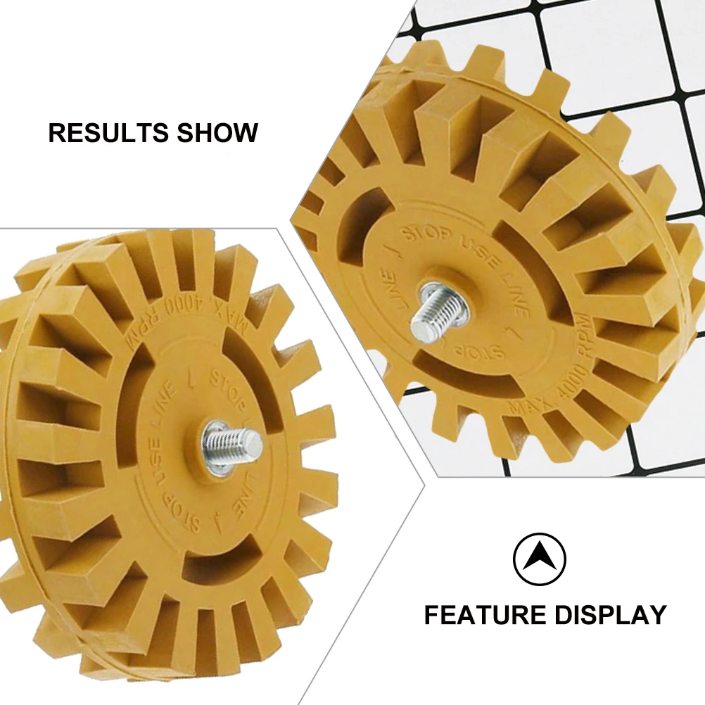 ゴム除去用空気圧消しゴム ゴールデンデカールリムーバー クリーニング用品 脱ガムホイール ゴム消しゴムホイール 空気圧工具 ガラス