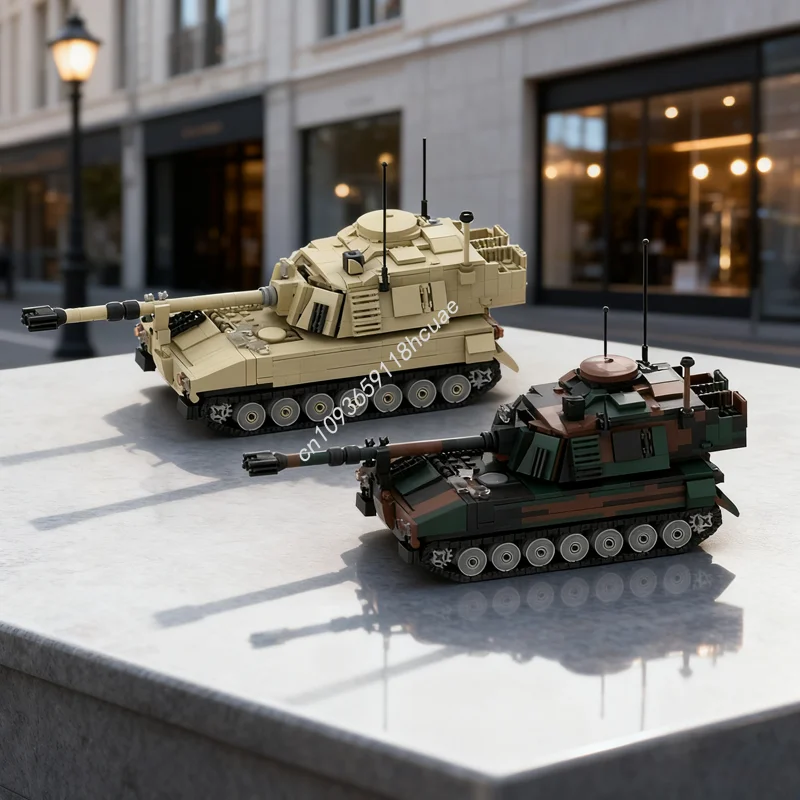 

1077pcs MOC M PALADIN Howitzer 1 Scale Creator Model Christmas Gifts Building Toys Blocks DIY Creative Education Kids Birthday