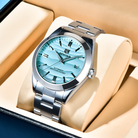 BENYAR 2024 New 40MM Desert Texture Luxury Men's Watch Night Light Stainless Steel Men's Automatic Watches BY-5208