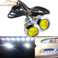 2Pc 18MM Auto Car Eagle Eye DRL Led Daytime Running Day Light Fog Lamp 12V Reversing Brake Parking Turn Signal Automobiles Lamps