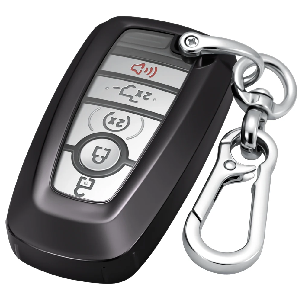 Fits for Ford Key Fob Cover Keychain for 2026 Lincoln Nautilus Bronco Expedition Edge Mustang Fusion Ecosport Explorer F-150