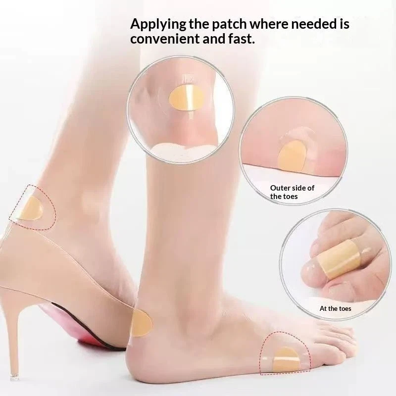 120Pcs Long Lasting Heel Blister Prevention Pads Waterproof Invisible Adhesive for High Heels