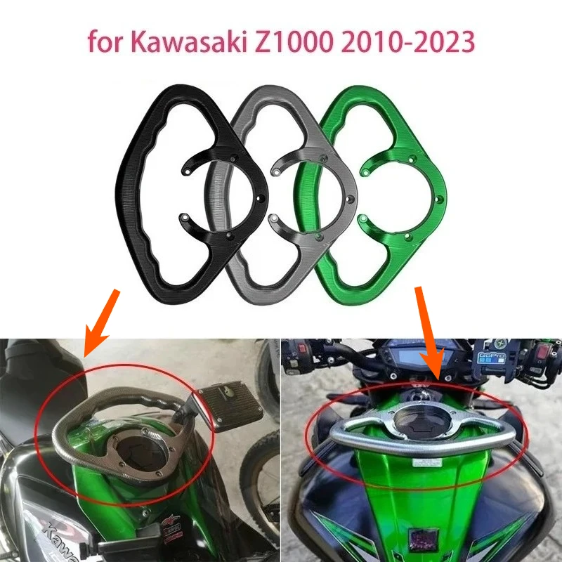 

Motorcycle for Kawasaki Z1000 2010-2023 Z650 Z800 modified fuel tank cover armrest bracket rear passenger handle