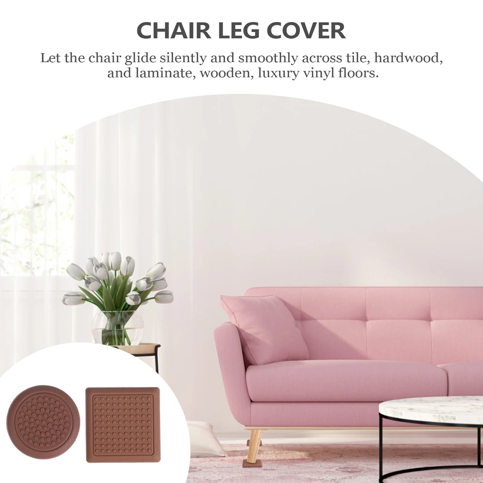 

16Pcs Furniture Leg Pads Anti-Skid Chair Feet Protectors Table Foot Covers Floor Scratch Prevention Furniture Feet Covers