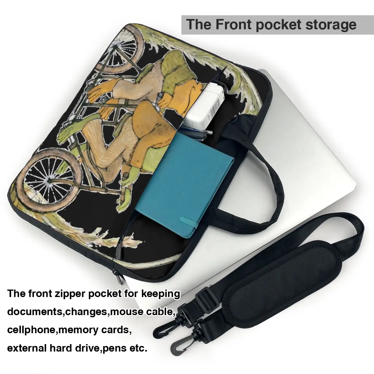 Frog And Toad Be Gay Laptop Bag Bisexual For Macbook Air Pro Xiaomi Lenovo Asus Case Soft Waterproof 13 14 15 15.6 Pouch