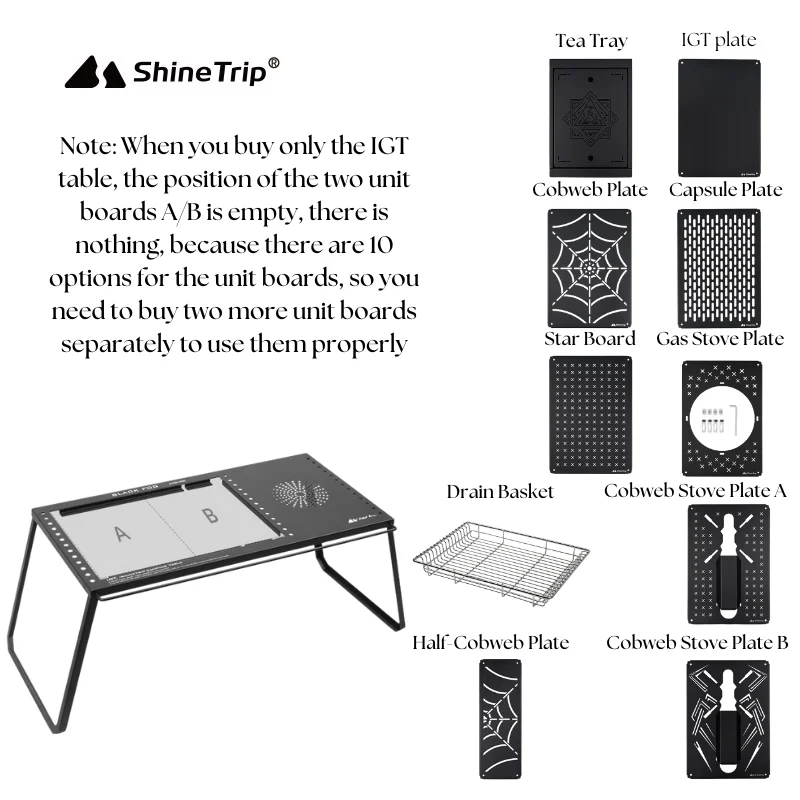 Imagem -06 - Mesa Dobrável Destacável Multifuncional Portátil Igt Outdoor Table Camping Combination Equipment Unit Accessories