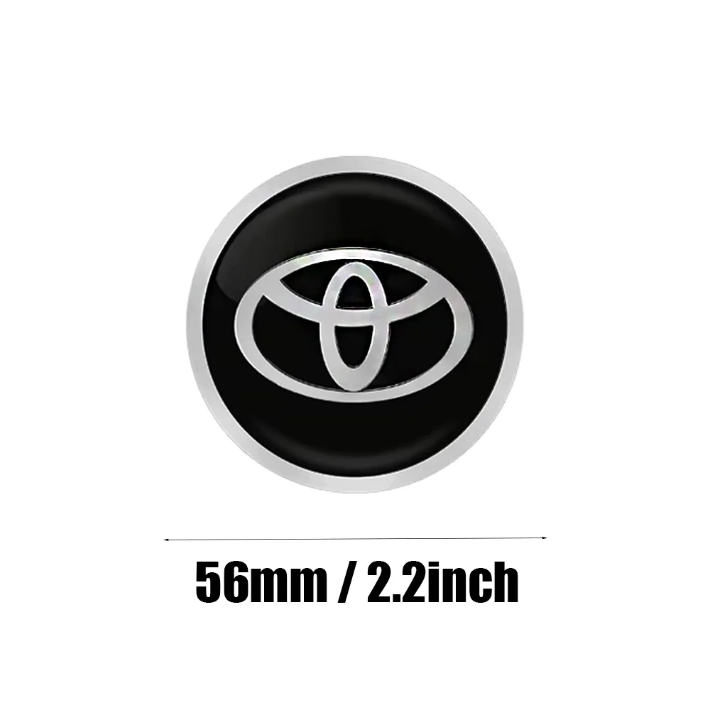 4X Car Wheel Center Hub Caps Car Wheel Rim Hubcap Badge Covers For Toyota Hilux Prius Auris Corolla Camry Auto Accessories NEW