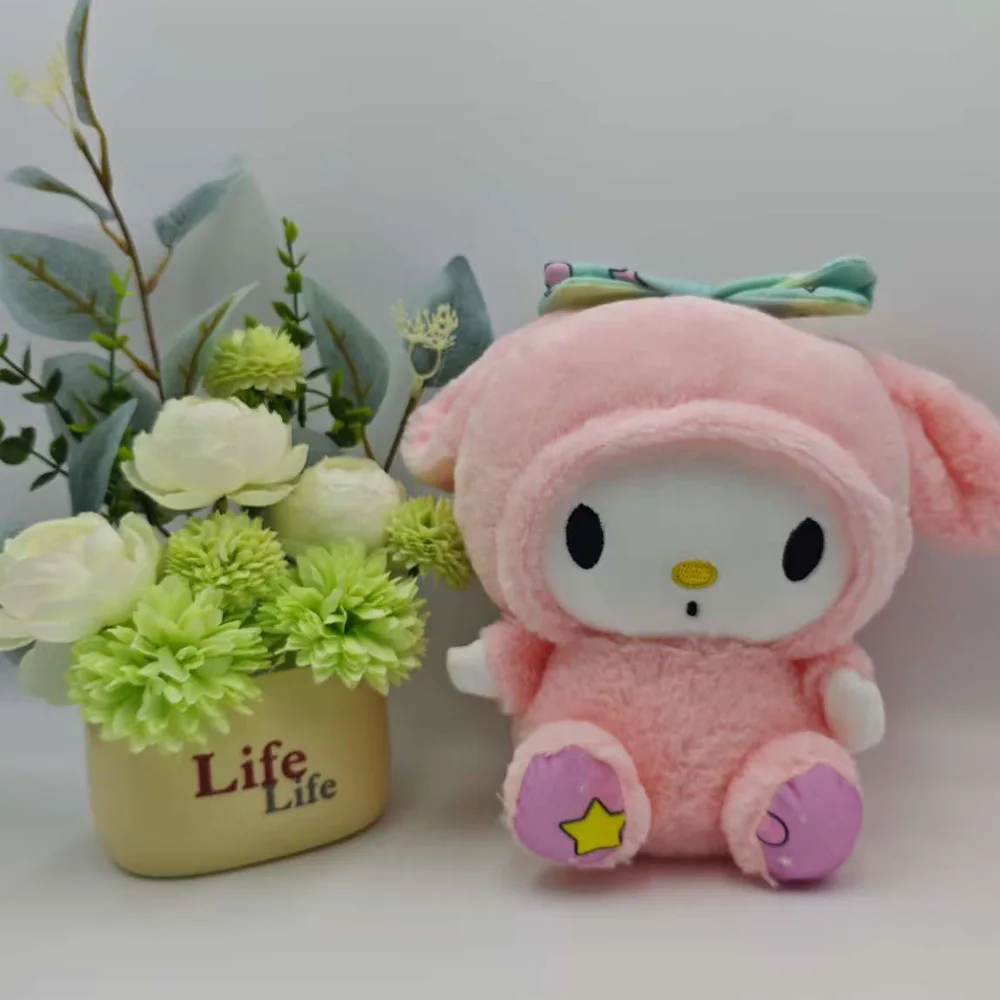 

2026 Sanrio Anime Kuromid Plush Toys Kawaii Mymelody Cinnamorol Plush Soft Stuffed Animals Doll Plushie Pillow Xmas Gift Decor