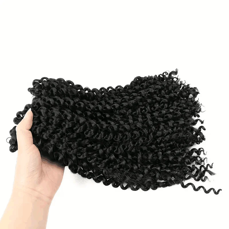 곱슬 긴 합성 크로셰 헤어 익스텐션, 여신 인조 Locs 가발, 내열성, 10 인치