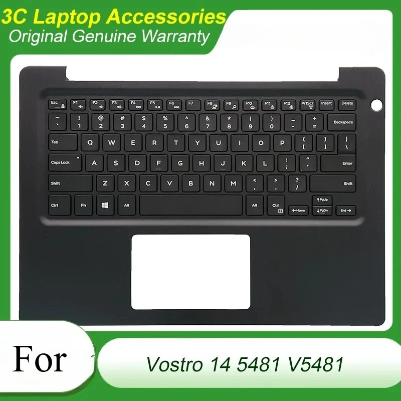 

Original US Latin Keyboard for Vostro 14 5481 V5481 Laptop Palmrest Case Upper Top Cover Keyboard Black Shell 0H52M6 0PTXV1